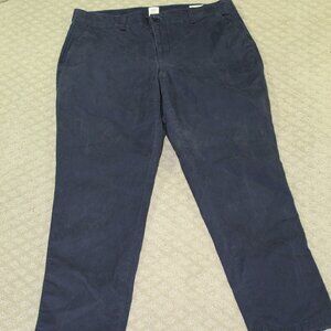Gap Women's Size 10 Girlfriend Khaki Navy Blue Chino Pants